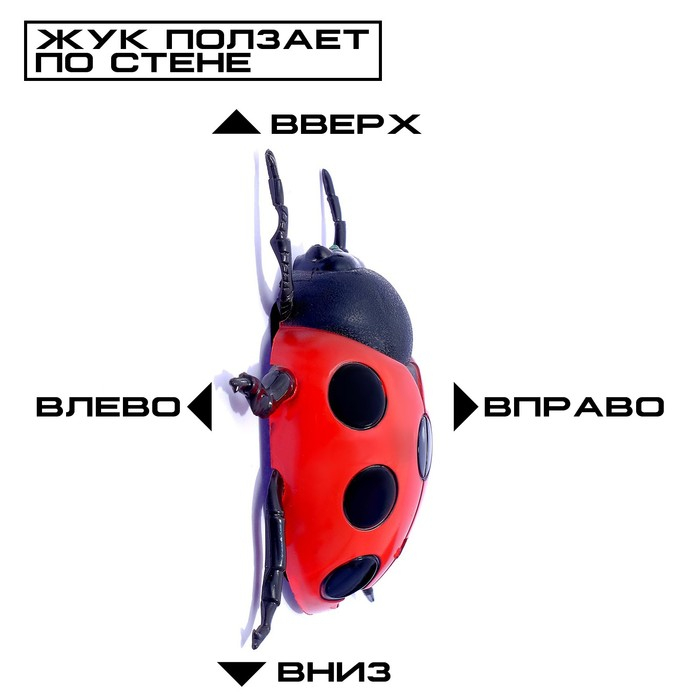 Жук на радиоуправлении «Божья коровка», ползает по стене Жук на радиоуправлении «Божья коровка», ползает по стене