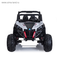 Электромобиль «БАГГИ», полный привод 4WD, кожаное сидение, цвет белый Электромобиль «БАГГИ», полный привод 4WD, кожаное сидение, цвет белый