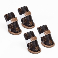 Ботинки "Модник", набор 4 шт, 3 размер (4,8 х 3,7 см), коричневые Ботинки "Модник", набор 4 шт, 3 размер (4,8 х 3,7 см), коричневые