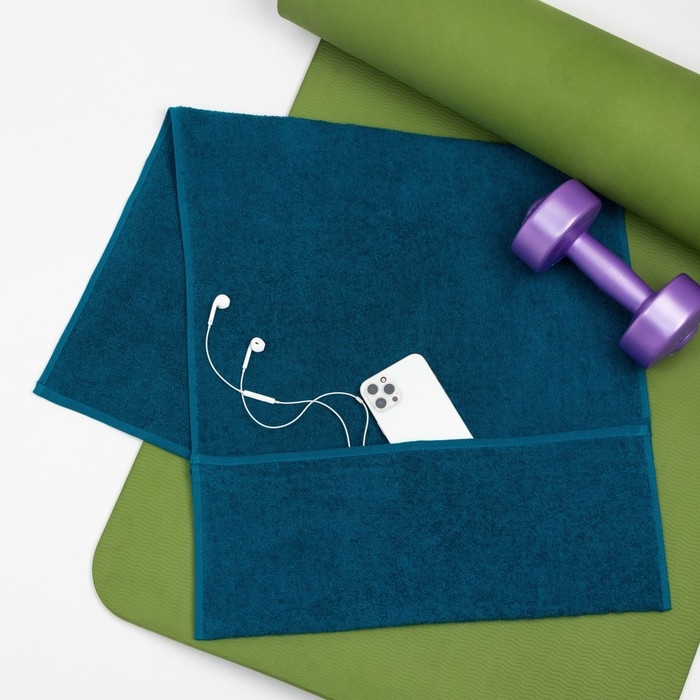 Полотенце махровое для тренировок LoveLife Active 50х100 см, цвет аквамарин, 100% хлопок, 360 гр/м2 Полотенце махровое для тренировок LoveLife Active 50х100 см, цвет аквамарин, 100% хлопок, 360 гр/м2