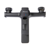 Смеситель для ванны Accoona A63127AT, однорычажный, излив 175 мм, душевой набор, черный Смеситель для ванны Accoona A63127AT, однорычажный, излив 175 мм, душевой набор, черный