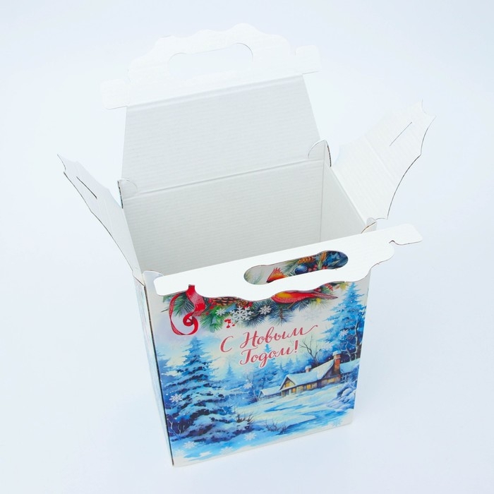 Новый год. Подарочная коробка Новогодняя Корпоратив Новый год. Подарочная коробка Новогодняя Корпоратив "Мечта" с анимацией 20,3 х 12,3 х 41 см.