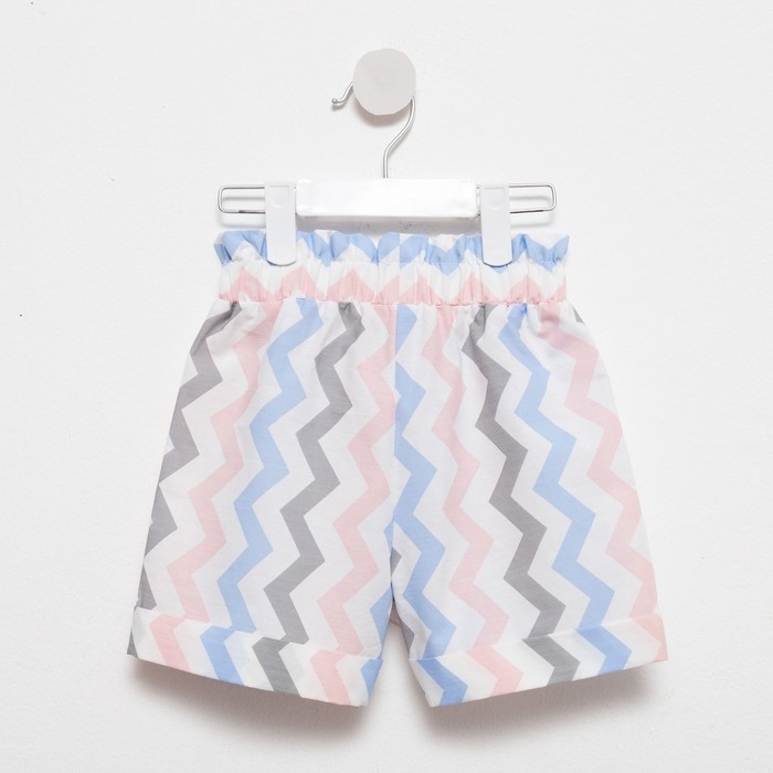 Шорты для девочки MINAKU: Cotton Collection цвет белый, рост 110