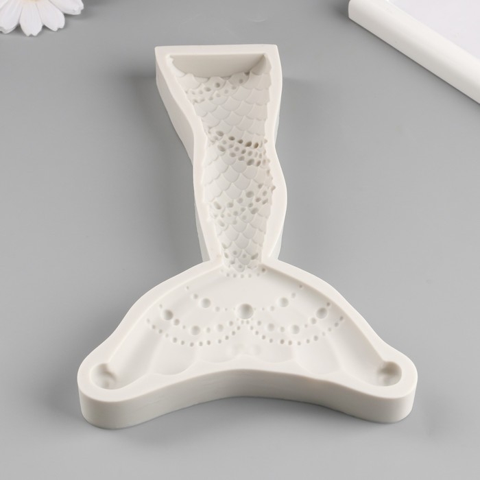 Молд силикон Молд силикон "Хвост русалки" 19х13,3х2,2 см