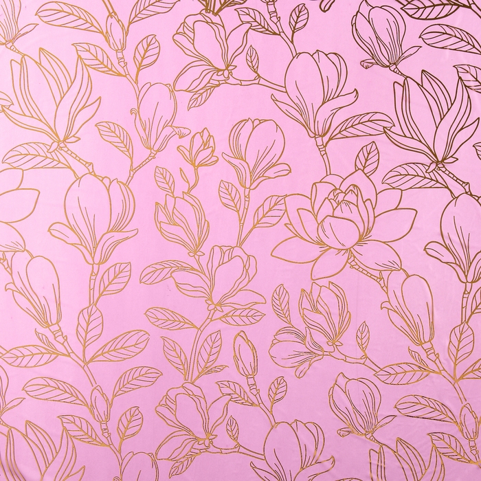 Плёнка для цветов упаковочная тишью влагостойкая «Цветы», розовая, 0.6 x 10 м Плёнка для цветов упаковочная тишью влагостойкая «Цветы», розовая, 0.6 x 10 м