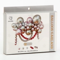 Набор для создания композиций из воздушных шаров, набор 52 шт., серебро, сирененвый Набор для создания композиций из воздушных шаров, набор 52 шт., серебро, сирененвый