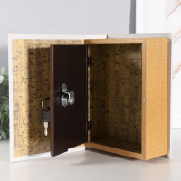 Сейф-книга дерево "Как заработать миллиард" (кожзам) 22х16х7 см