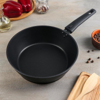 Сковорода «Надежда», d=24 см, h=7,4 см, съёмная ручка, антипригарное покрытие, цвет чёрный Сковорода «Надежда», d=24 см, h=7,4 см, съёмная ручка, антипригарное покрытие, цвет чёрный