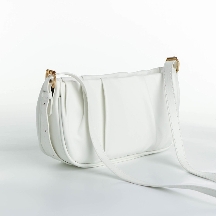 Сумка кросс-боди на молнии, цвет белый