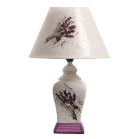 Лампа настольная керамика "Лаванда" Е14 25W 220В 37,5х25х25 см RISALUX
