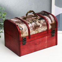 Шкатулка дерево состаренная "Цветы и города" сундучок МИКС 15х22х15,5 см Шкатулка дерево состаренная "Цветы и города" сундучок МИКС 15х22х15,5 см