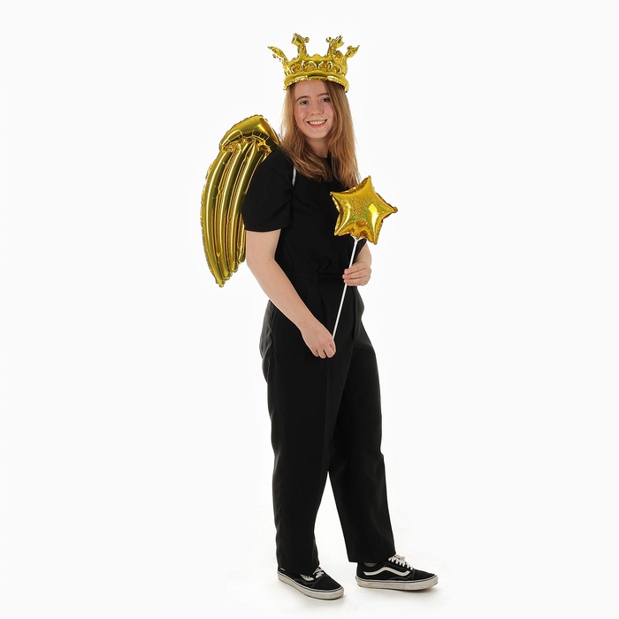 Набор фольгированных шаров «Карнавальный набор. Золотой», 3 шт. Набор фольгированных шаров «Карнавальный набор. Золотой», 3 шт.