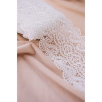 Кружево гипюровое, 105 мм × 6,8 ± 0,5 м, цвет белый Кружево гипюровое, 105 мм × 6,8 ± 0,5 м, цвет белый