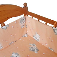 Бортик «Слонята», 4 части (2 части: 30х60 см, 2 части: 30х120 см), цвет персик Бортик «Слонята», 4 части (2 части: 30х60 см, 2 части: 30х120 см), цвет персик