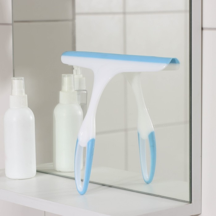 Водосгон с изогнутой ручкой Доляна, 23×20 см, 5 см цвет белый Водосгон с изогнутой ручкой Доляна, 23×20 см, 5 см цвет белый