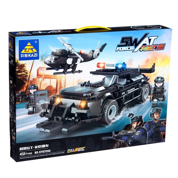 Конструктор спецназ &laquo;Патрульная машина&raquo;, 451 деталь