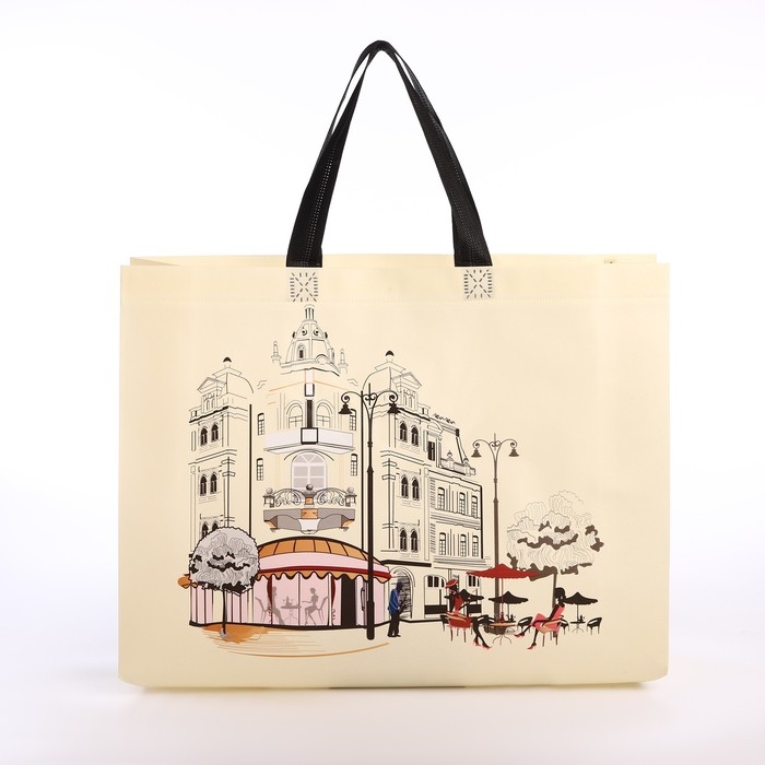 Сумка хозяйственная без застёжки, цвет бежевый Сумка хозяйственная без застёжки, цвет бежевый