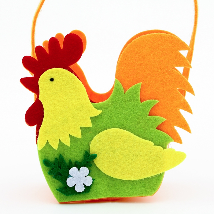 Пасхальный декор корзинка «Петушок» 6 × 13 × 20 см Пасхальный декор корзинка «Петушок» 6 × 13 × 20 см