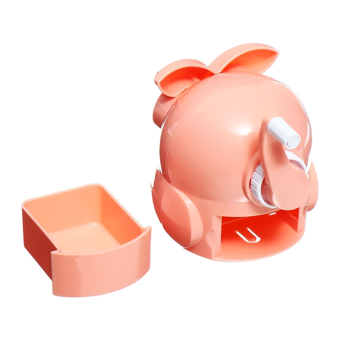 Точилка механическая с контейнером Сова Персиковая Точилка механическая с контейнером Сова Персиковая