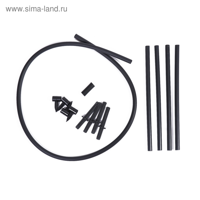 Кустодержатель, d = 64 см, h = 50 см, ножка d = 2 см, пластик, чёрный, &laquo;Смородина&raquo;