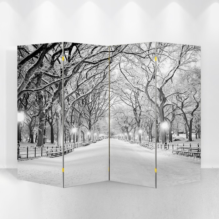 Ширма "Зимний парк", 200 х 160 см