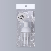 Бутылочка для хранения, с пенообразующим дозатором, 30 мл, цвет прозрачный/белый Бутылочка для хранения, с пенообразующим дозатором, 30 мл, цвет прозрачный/белый