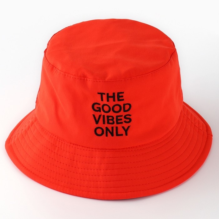 Панама Good vibes, цвет оранжевый, р-р 56 Панама Good vibes, цвет оранжевый, р-р 56