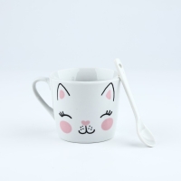 Подарочный набор &laquo;Котик&raquo;: кружка 180 мл, ложка