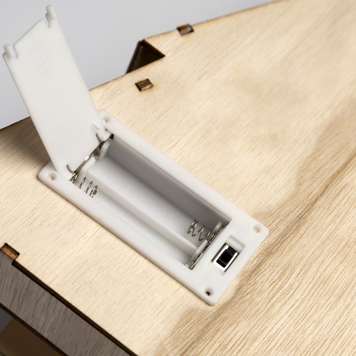 Светодиодная фигура «Звёздная ель со снеговиком» 20 × 30 × 6.5 см, дерево, батарейки АААх2 (не в комплекте), свечение тёплое белое Светодиодная фигура «Звёздная ель со снеговиком» 20 × 30 × 6.5 см, дерево, батарейки АААх2 (не в комплекте), свечение тёплое белое