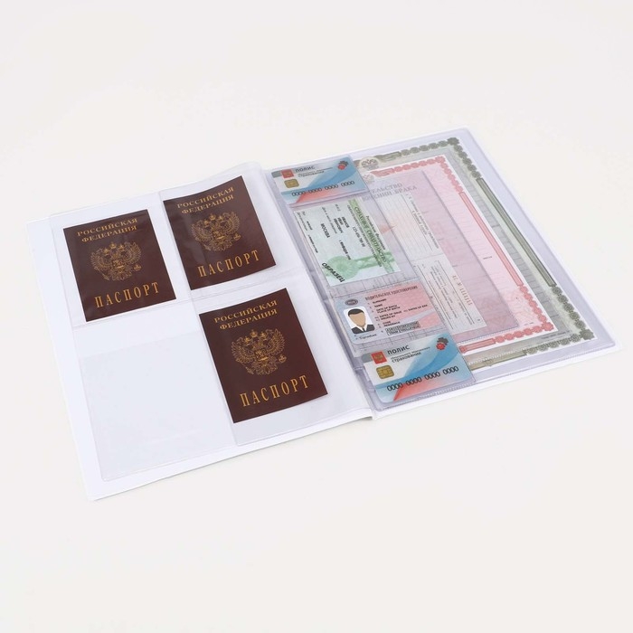 Папка для семейных документов,3 комплект, цвет бежевый Папка для семейных документов,3 комплект, цвет бежевый