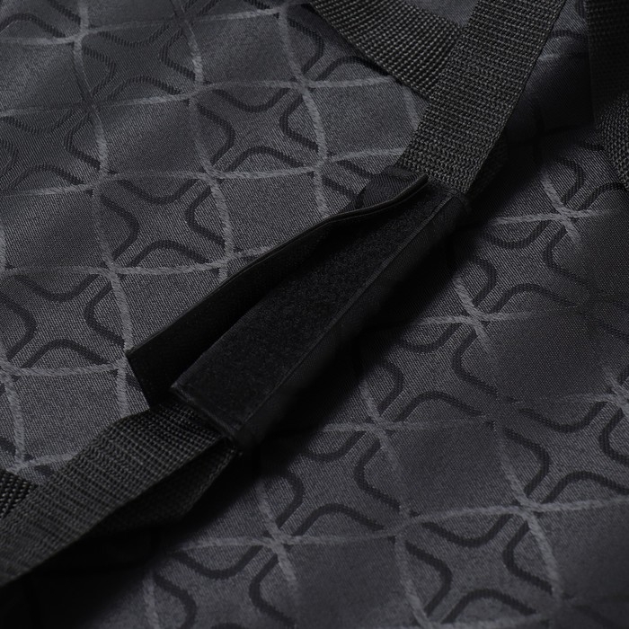 Сумка - переноска для животных "Люкс", ПВХ, жаккард, 49 х 30 х 35 см, чёрная