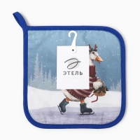 Новый год. Прихватка Этель Holiday саржа, 19х19см,100% хл,ватин 250г/м2