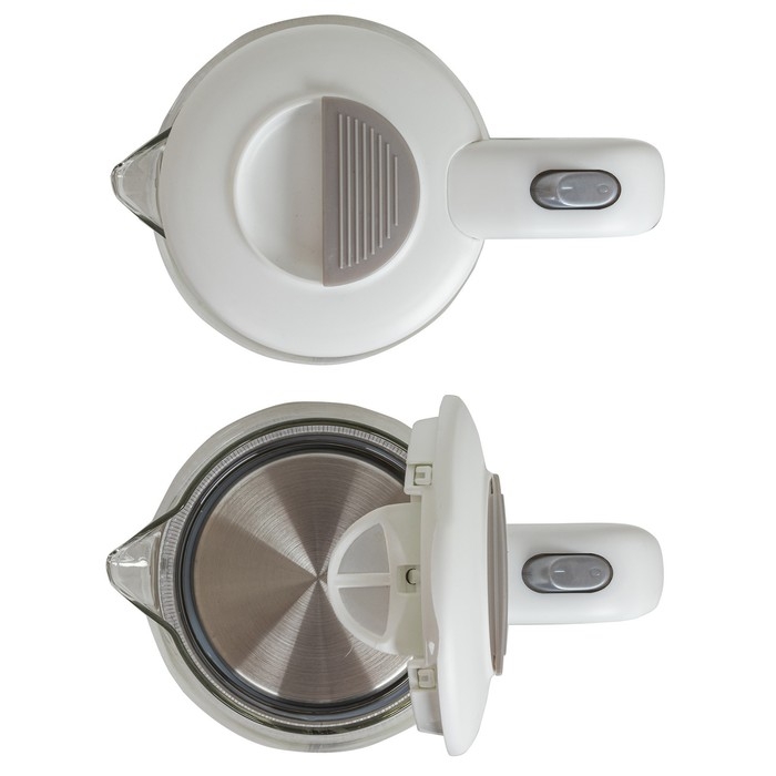 Чайник электрический jvc JK-KE1518, стеклянный, 2200 Вт, 1.7 л, белый Чайник электрический jvc JK-KE1518, стеклянный, 2200 Вт, 1.7 л, белый