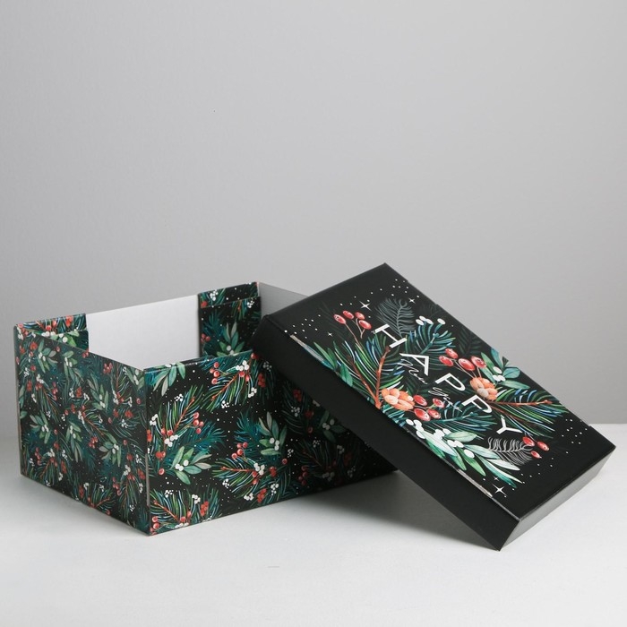 Коробка подарочная новогодняя складная &laquo;Волшебного нового года&raquo;, 31,2 х 25,6 х 16,1 см, Новый год