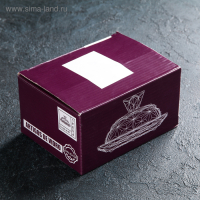 Маслёнка стеклянная &laquo;Ананас&raquo;, 12&times;15&times;9,7 см