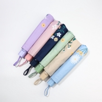 Зонт механический &laquo;Цветы&raquo;, 10 спиц, 4 сложения, R = 51/60 см, D = 120 см, цвет МИКС