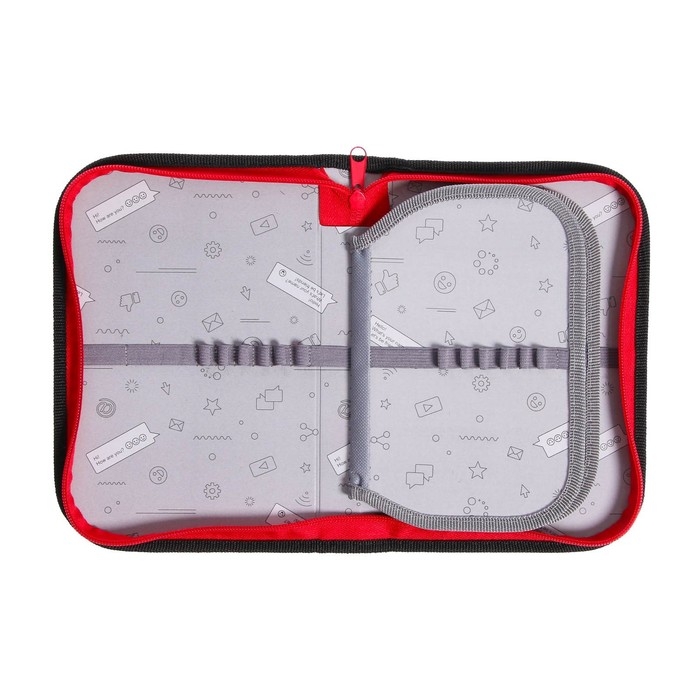 Пенал 3 секции, вкладка внутри, 140 х 210 х 40 мм, тканевый, Calligrata TOP Block Пенал 3 секции, вкладка внутри, 140 х 210 х 40 мм, тканевый, Calligrata TOP Block "Дино"