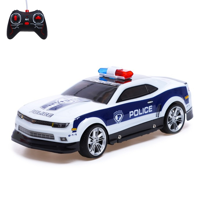 Машина радиоуправляемая &laquo;Патруль&raquo;, работает от батареек, световые эффекты, цвета МИКС