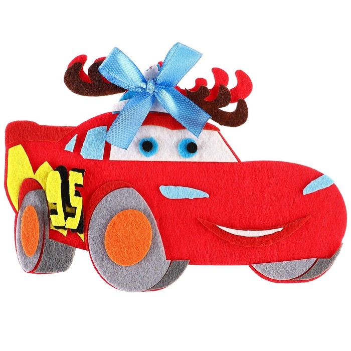 Набор для творчества на Новый год "Подвеска из фетра", Тачки