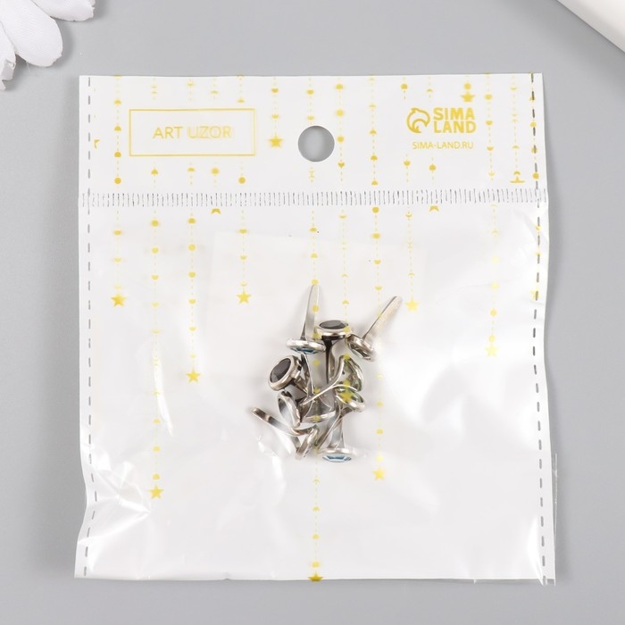 Брадсы для скрапбукинга Брадсы для скрапбукинга "Стразинки" набор 10 шт МИКС 1,4х0,8х0,8 см