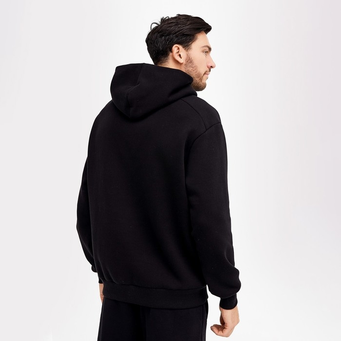 Худи мужское, цвет чёрный, размер 56 (3XL)