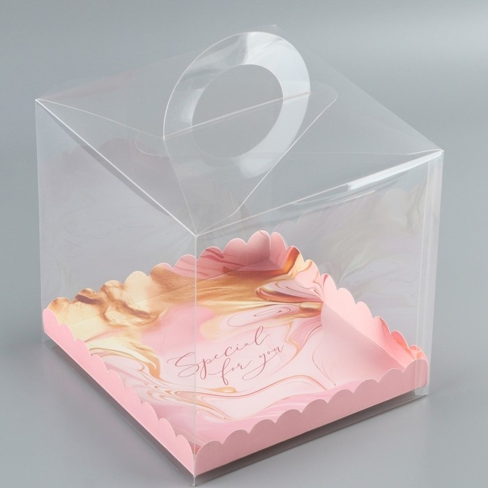 Коробка кондитерская, сундук, упаковка, «Розовая гамма», 20 х 20 х 20 см Коробка кондитерская, сундук, упаковка, «Розовая гамма», 20 х 20 х 20 см