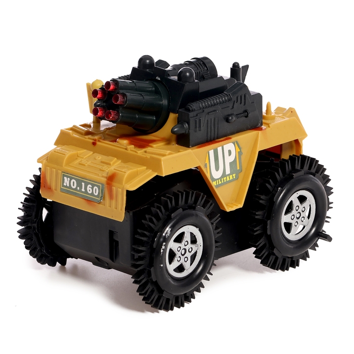 Машина-перевертыш &laquo;Танк&raquo;, работает от батареек, цвета МИКС