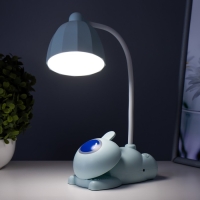 Настольная лампа "Робот" LED 5Вт USB АКБ лазурный 11,8х7,8х31 см RISALUX