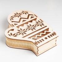 Шкатулка "Варежка" 21х16х5 см Шкатулка "Варежка" 21х16х5 см