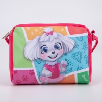 Сумка детская для девочки &laquo;Милая собачка&raquo; из эко-кожи, на ремешке, 15х12х3 см