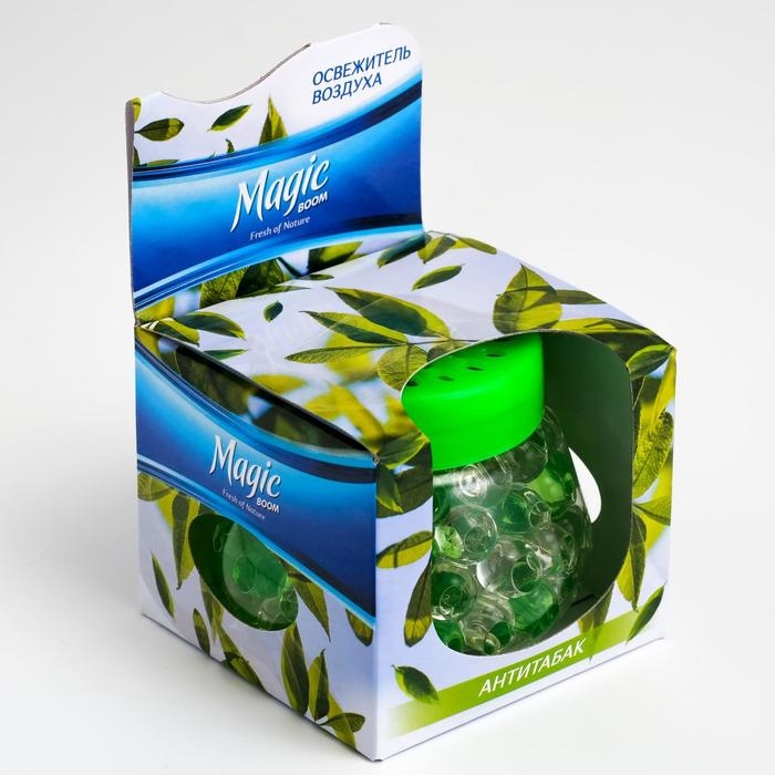 Освежитель воздуха Magic Boom, гелевый Освежитель воздуха Magic Boom, гелевый "Антитабак" 100 г