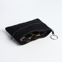 Кошелёк женский на молнии, цвет чёрный Кошелёк женский на молнии, цвет чёрный
