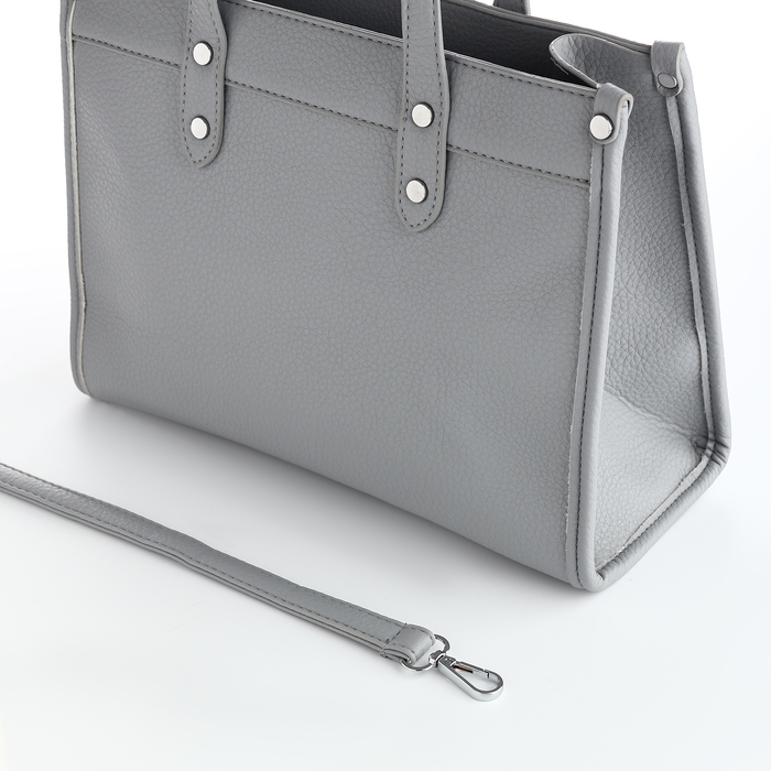 Сумка женская на молнии, TEXTURA, средний размер, цвет серый Сумка женская на молнии, TEXTURA, средний размер, цвет серый