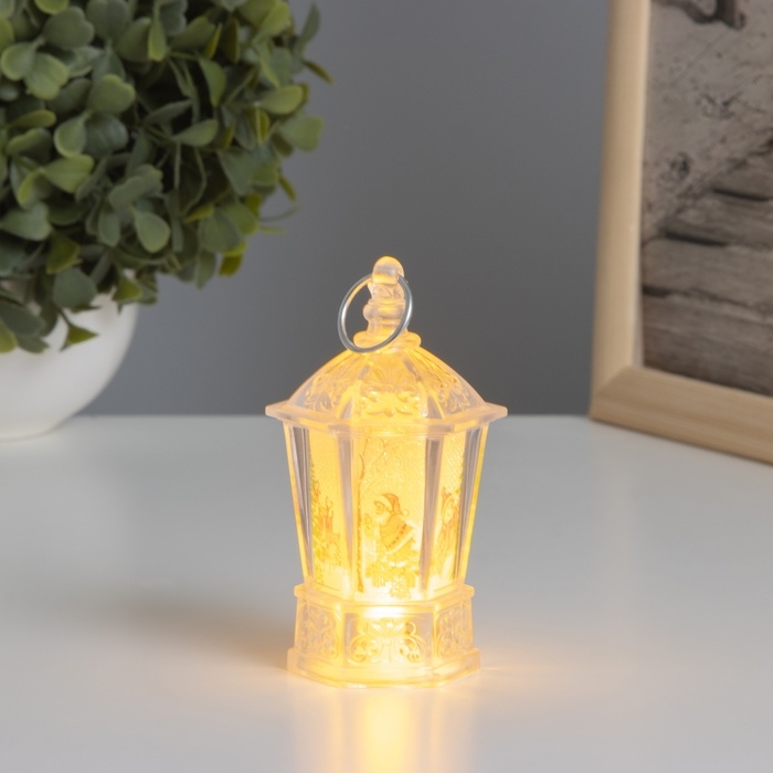 Светильник &laquo;Снеговик и олени&raquo; 3хLR44 4х4х9см